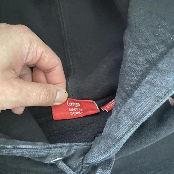 Supreme Black Hoodie with Colorful Stars and Lightning - Picture 5 of 5